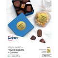 Avery Label, Round, 2"", Gold Foil 96PK AVE22831